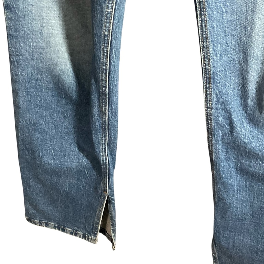Good American Women's Indigo High Rise Straight Leg Button Fly Jeans Size 6 - Picture 4 of 13